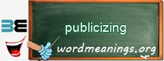 WordMeaning blackboard for publicizing